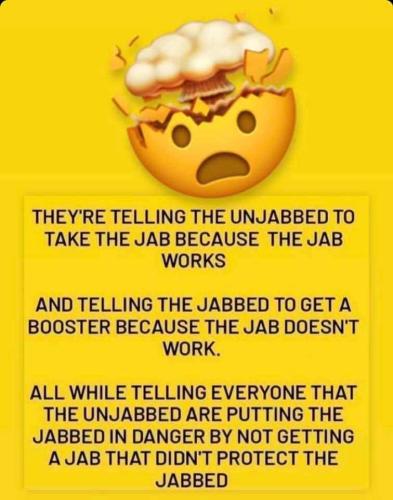 jabbed