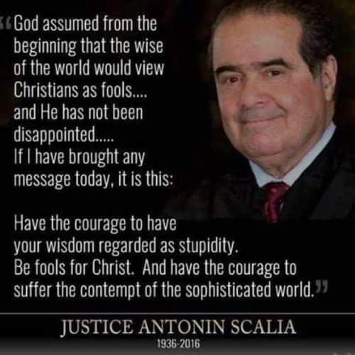 Christians - Justice Antonin Scalia