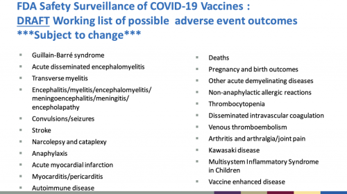 Vaccine adverse reactions