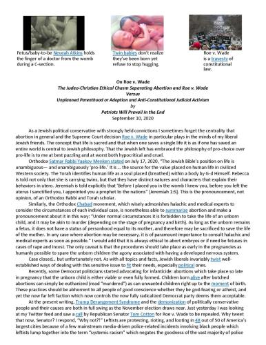 On Roe v. Wade ANON_Page_1