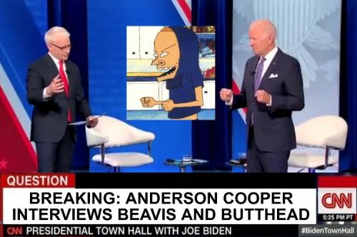 BREAKING NEWS Anderson Cooper Interviews Beavis and Butthead SMALL