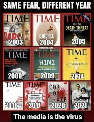 Time Magazine Virus Scare Cover Pages