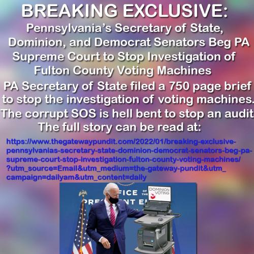 PA SOS Is Corrupt POS
