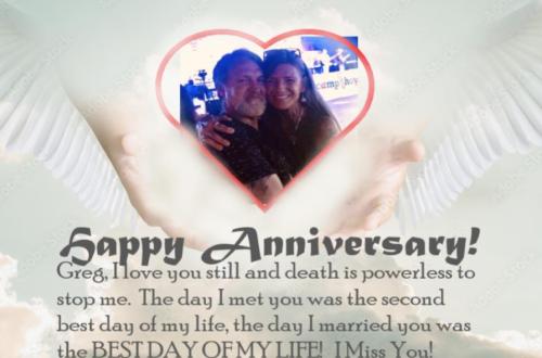 Happy Anniversary Greg