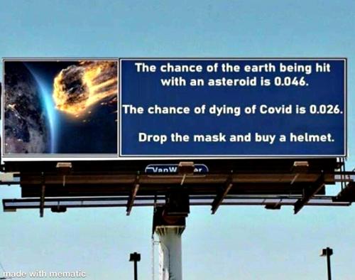 covid vs asteroid