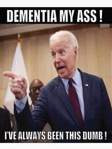 BIDEN ADMITS HES DUMB