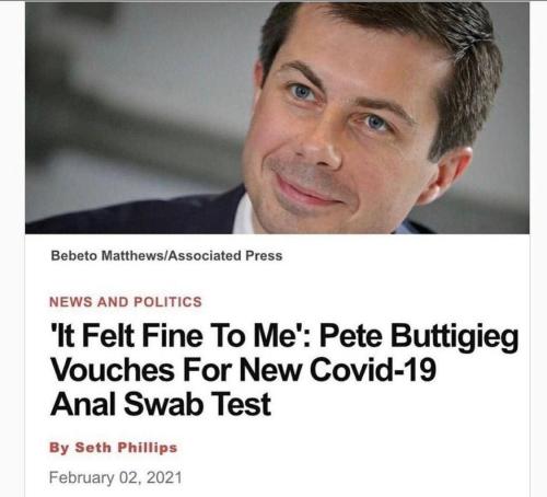 Petey Buttplug approves of the new anal swabs.