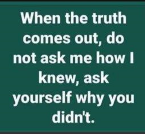 When the Truth Comes Out