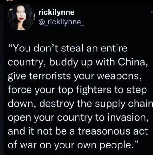 YOU DON'T STEAL AN ENTIRE COUNTRY