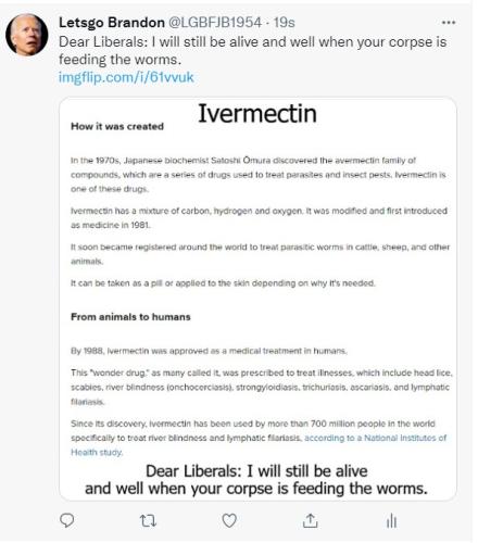 Ivermectin tweet