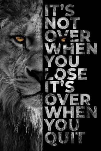 IT'S NOT OVER WHEN YOU LOSE