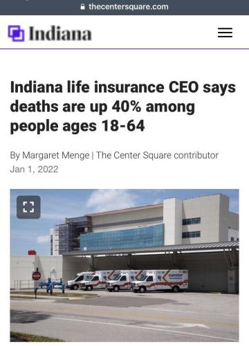 deaths up 40%