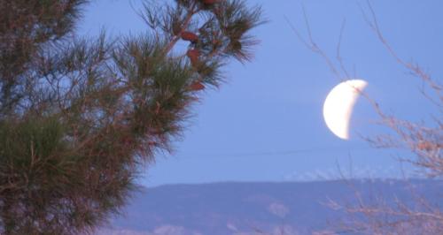 Moon eclipse at Sunrise