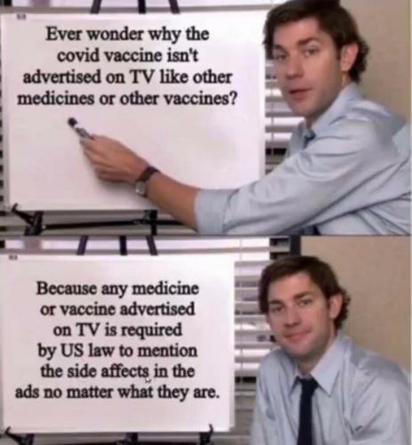 EVER WONDER WHY COVID IS NOT ADVERTISED ON TV