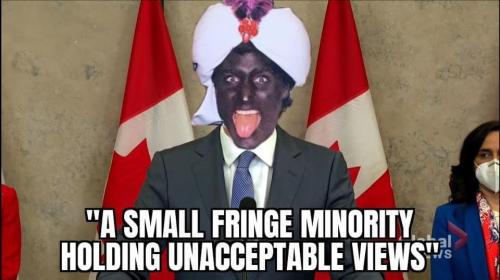 BlackFaceTrudeauFringeMinorityUnacceptableViews