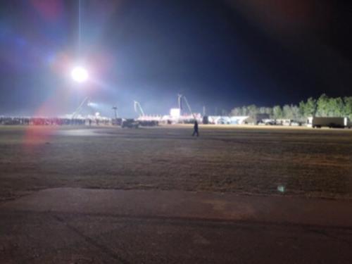 cleaned ground after Trump rally left
