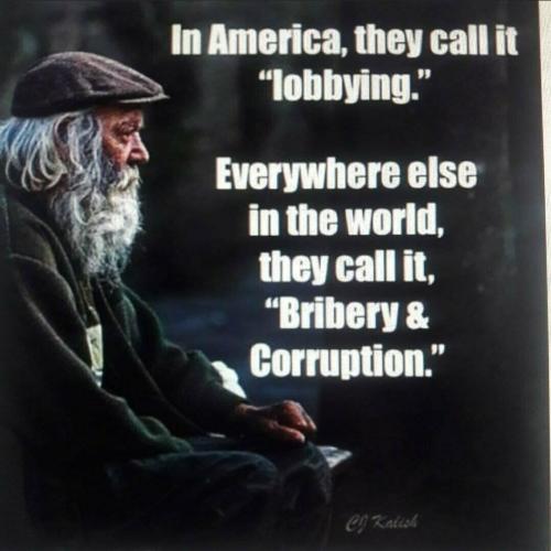 IN AMERICA THE CALL IT LOBBYING