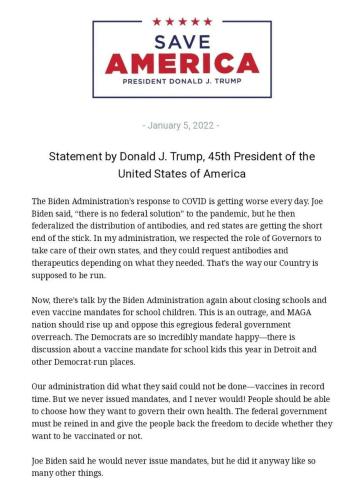 STATEMENT DJT
