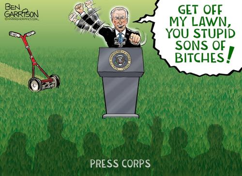 Ben Garrison Biden Get Off Lawn Stupid SOB's