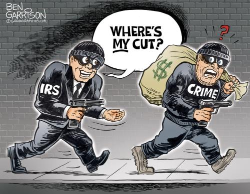 Ben Garrison IRS Crooks Robbing Crime Crooks