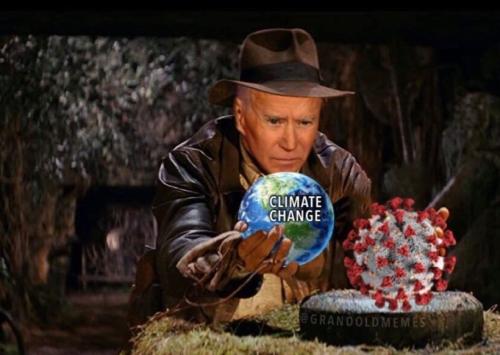 Biden Replace Covid with Climate Change Hoax