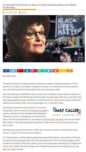 Susan Rosenberg convicted terrorist