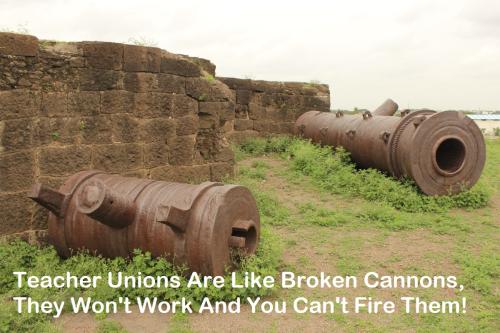Teacher Unions Like Broken Cannons