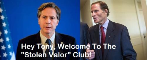 Blinken Blumenthal Welcome Stolen Valor Club
