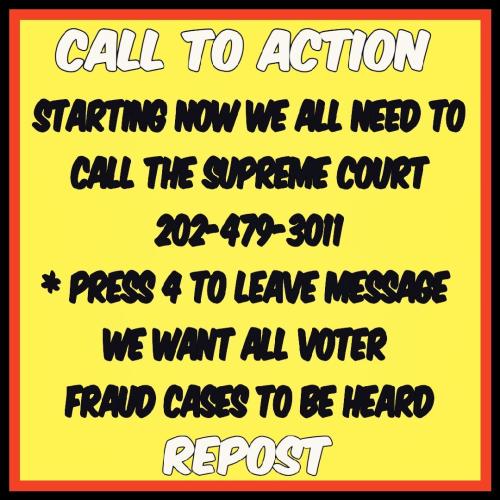 voter fraud call Supreme Court