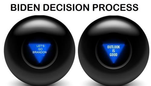 Biden Magic 8 Ball Decision Process