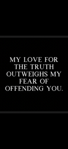 my love for the truth