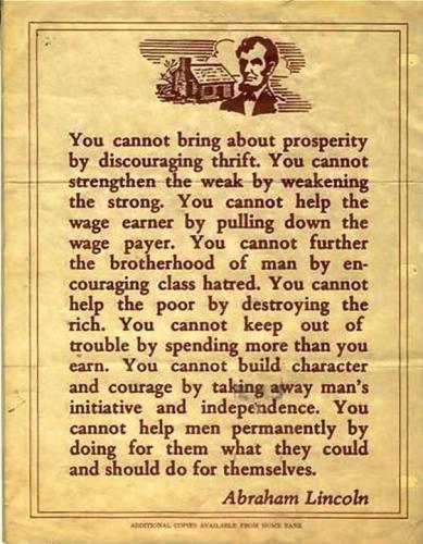 Abe Lincolns words of wisdom