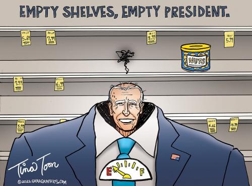 Ben Garrison Tina Toon Empty Shelves Empty President