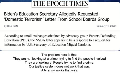 Domestic terror request