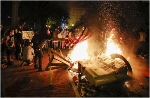 bidenblmfireinwashington