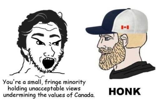 SmallFringeMinorityHoldingUnacceptableViewsHonk
