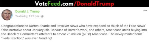 VoteFeed.comDonaldTrump - congrats to daren beattie revolver news
