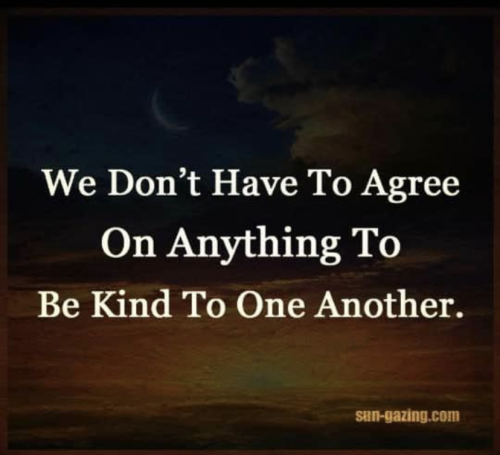 don't have to agree