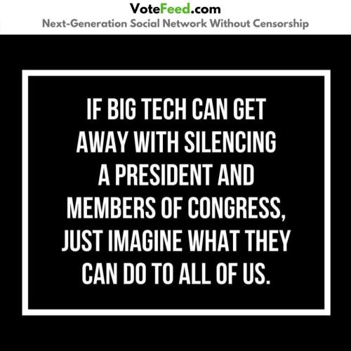 if big tech can get away with silencing a president