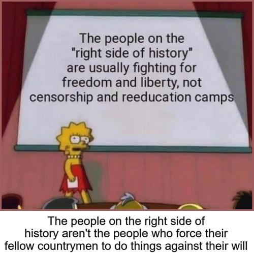 The People on the right side of history LARGE