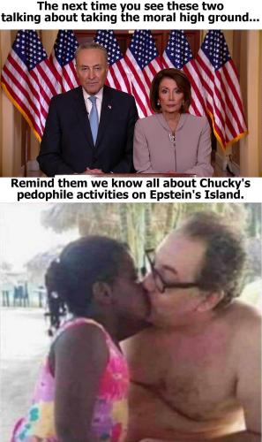 Chuck Schumer and Nancy Pelosi on taking the moral high ground