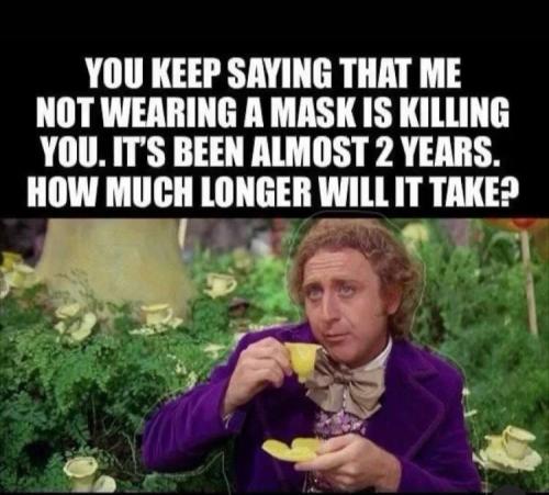 Masks - Me not wearing a mask