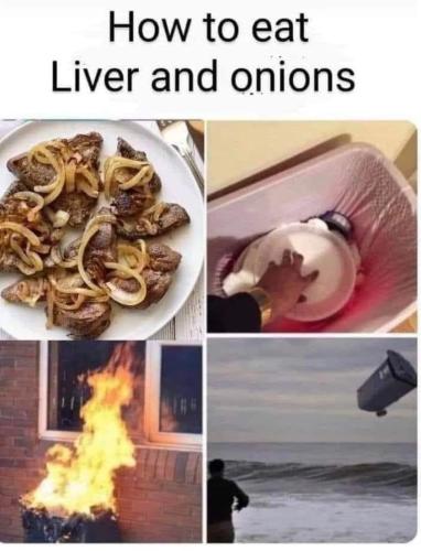 how to eat liver & onions