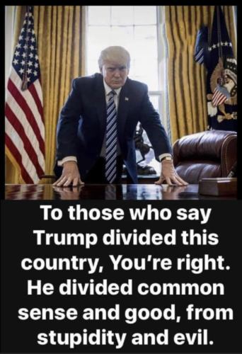 Trump divided this country