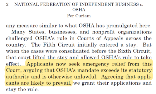 SC OSHA Ruling