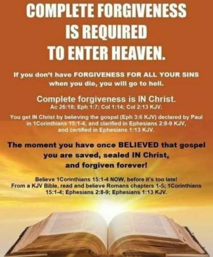 forgivness