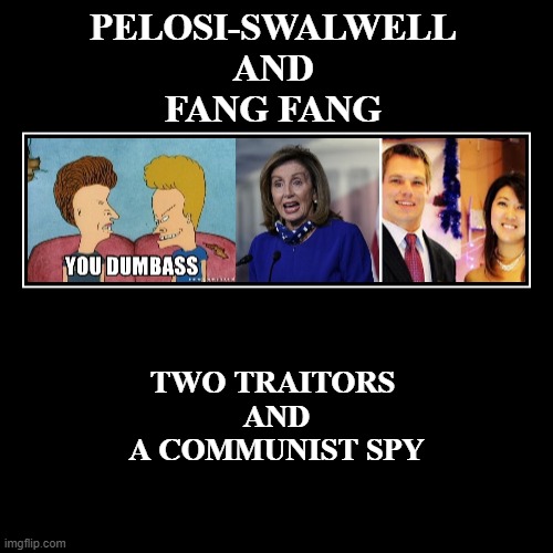 YOUDUMBASSPELOSISWALWELLCOMMUNISTSPY