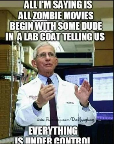 Zombies Fauci Evil Scientist