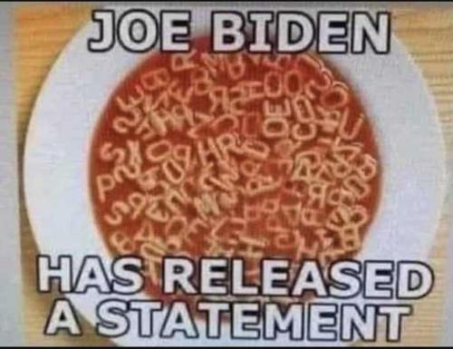 biden releases a statement