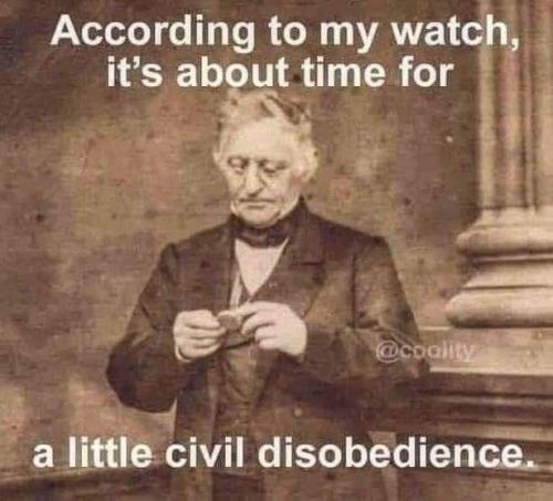 Civil war 8 - but first disobedience